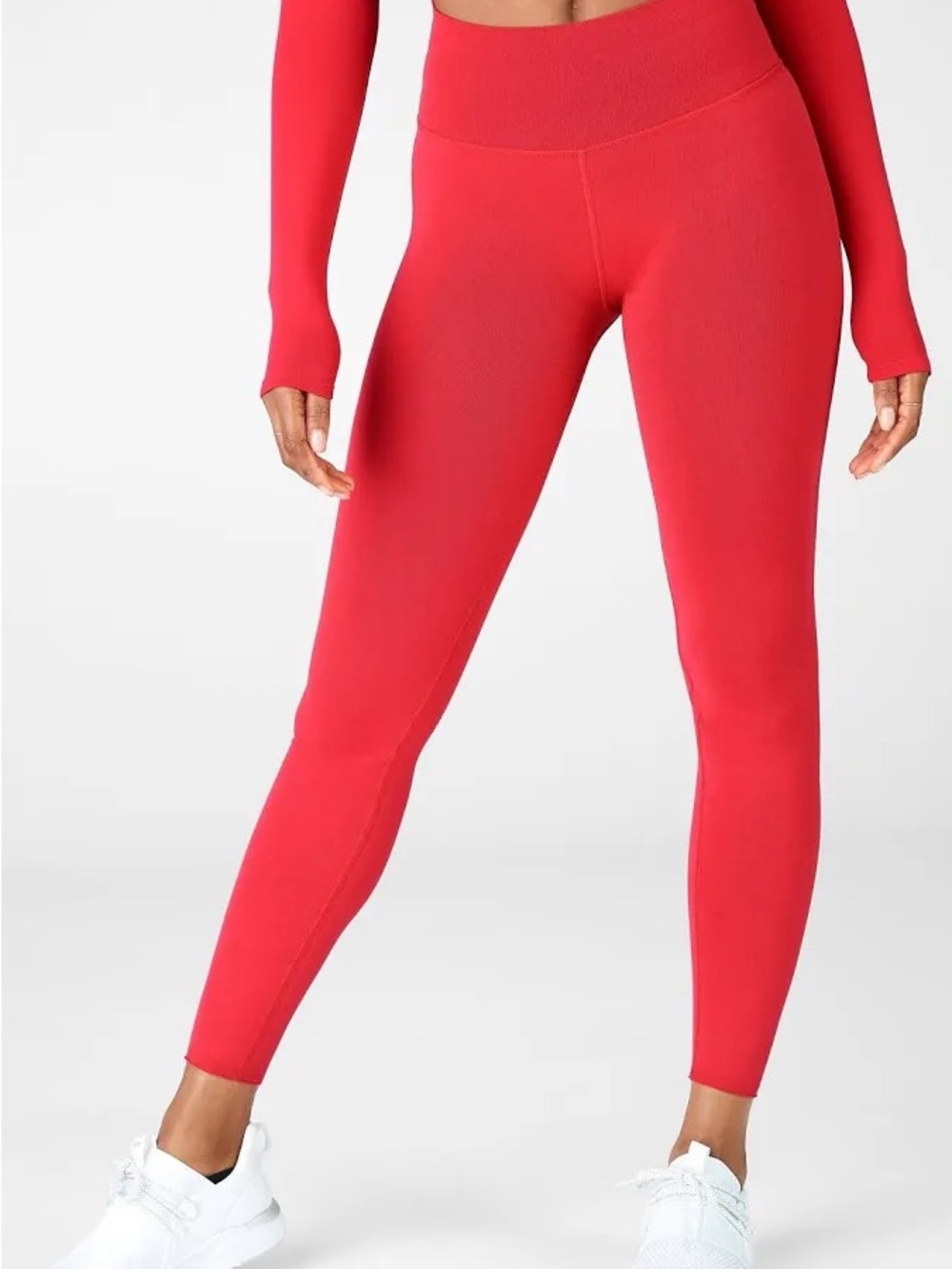 Fabletics High-Waist Red Sculptknit Leggings